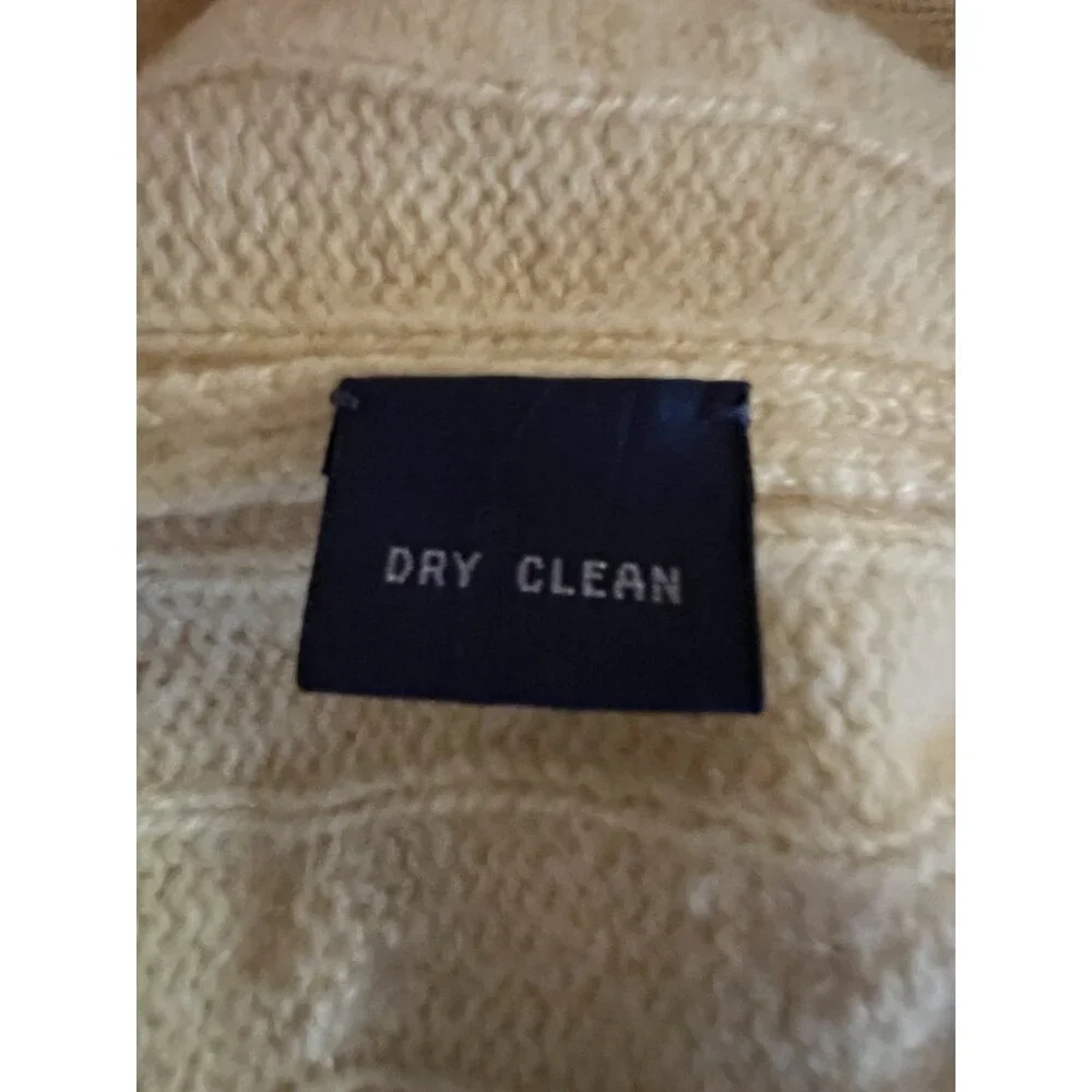 Polo by Ralph Lauren Yellow Cable Knit Crewneck Sweater - Picture 7 of 7